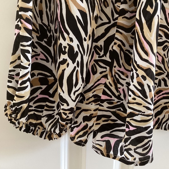 Lilly Pulitzer Elsa 100% Silk Blouse Top Tunic *Onyx Can You Zee Me* NWOT Sz XL - Picture 8 of 16